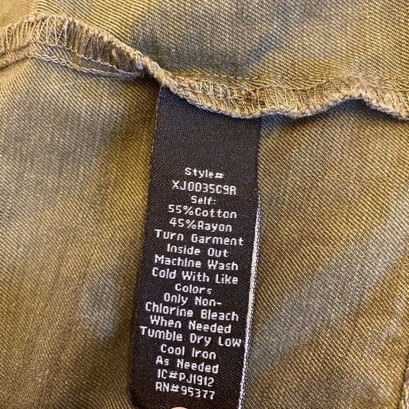 SANCTUARY Camo Olive Army Green Lightweight Jacket - Picture 8 of 8